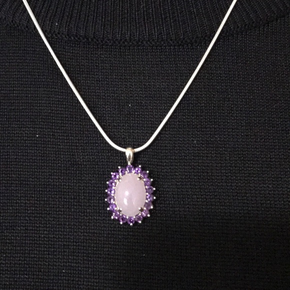 Michelle Albala Rose Quartz Enhancer Pendant - Picture 3 of 8